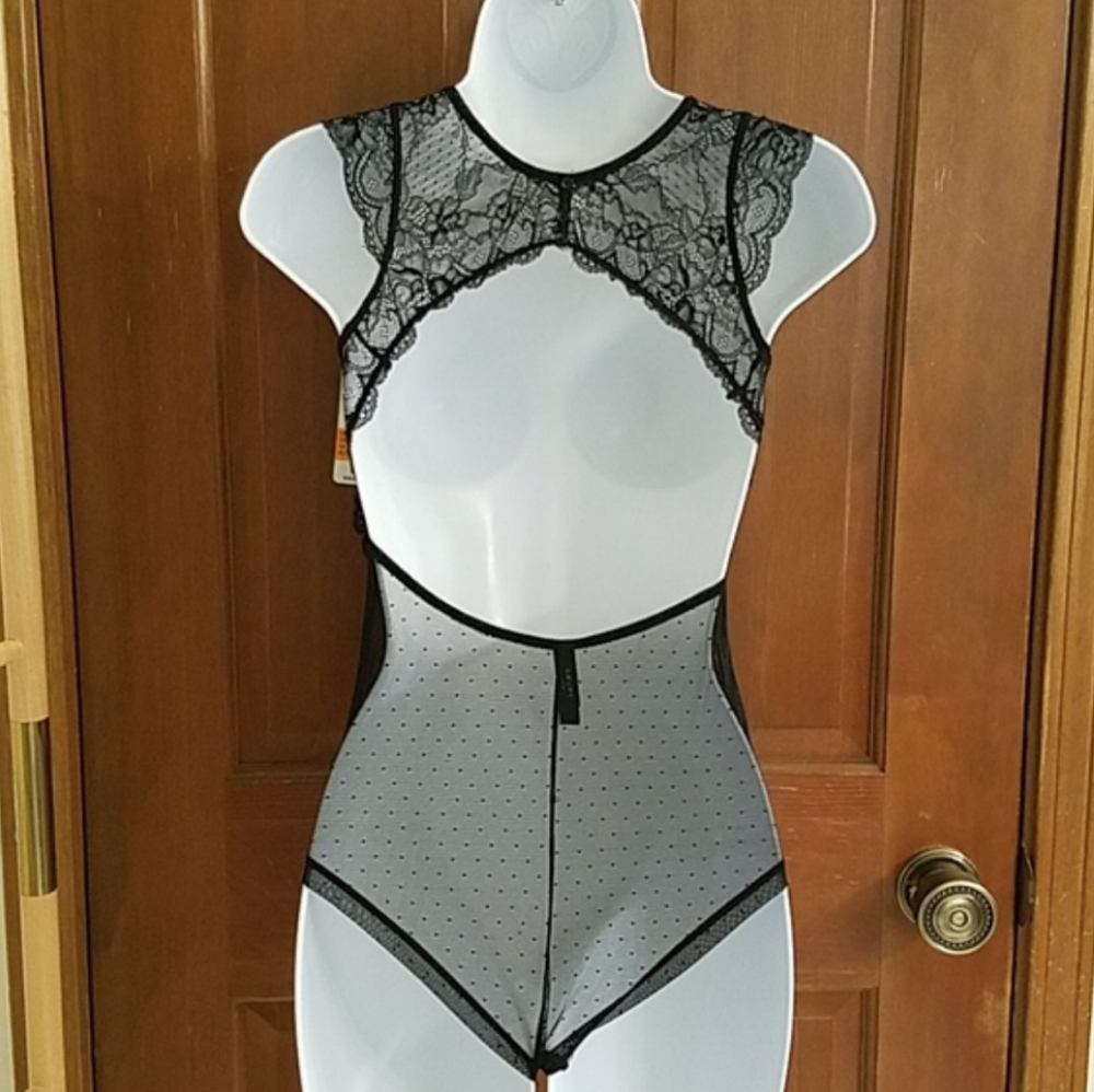 2. Sam Edelman black lace bodysuit - Picture 3 of 10